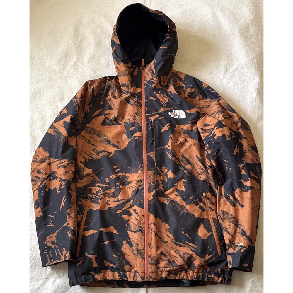 Northface 3:1 Ski Jacket Orange/Black Shell Plus Zip In Insulated Jacket Size XL